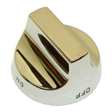 Allpoints Allpoints 22-1165 2 1/2" Broiler / Grill / Stock Pot / Wok Range Top Burner Valve Knob (Off, On) 221165